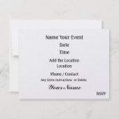 Einladung von Balloons (Rückseite)