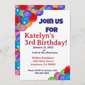 Einladung von Balloons (Vorne/Hinten)