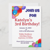 Einladung von Balloons (Vorderseite)