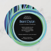 Einladung von Bar Mitzvah (Vorne/Hinten)