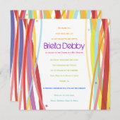 Einladung von Bar Mitzvah (Vorne/Hinten)