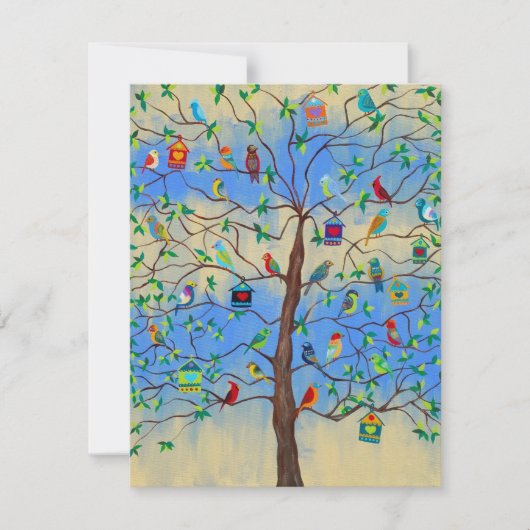 Einladung von Bar Mitzvah Hochzeitsbaum von Lebend (Vorderseite)