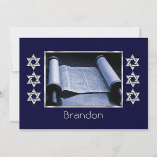 Einladung von Bar Mitzvah Torah