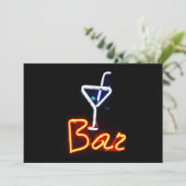 Einladung von Bar Sign (Stehend Vorderseite)