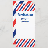 Einladung von Barberstreifen (Vorne/Hinten)