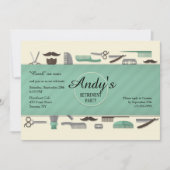 Einladung von Barberwerkzeugen (Vorderseite)