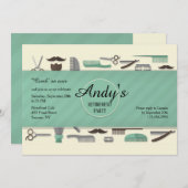 Einladung von Barberwerkzeugen (Vorne/Hinten)