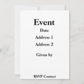 Einladung von Bären (Rückseite)