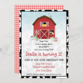 Einladung von Barn Birthday (Vorne/Hinten)