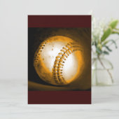 Einladung von Baseball Artwork - individuelle Einl (Stehend Vorderseite)
