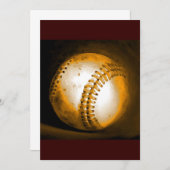 Einladung von Baseball Artwork - individuelle Einl (Vorne/Hinten)