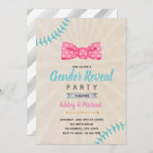 Einladung von Baseball oder Bogen (Vorne/Hinten)