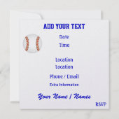 Einladung von Baseball - SRF (Rückseite)