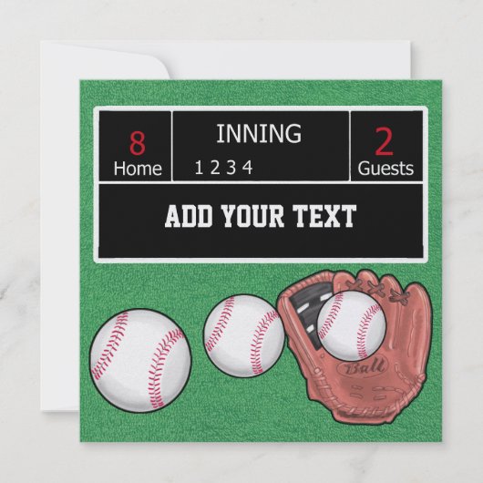 Einladung von Baseball - SRF (Vorderseite)