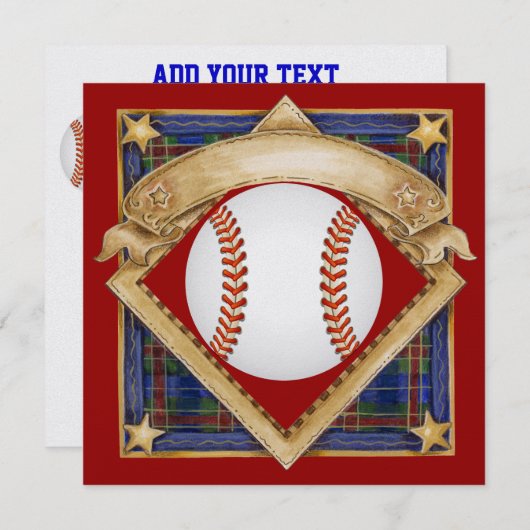 Einladung von Baseball - SRF (Vorne/Hinten)