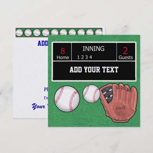 Einladung von Baseball - SRF (Vorne/Hinten)