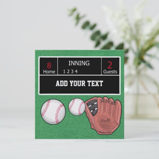 Einladung von Baseball - SRF (Stehend Vorderseite)