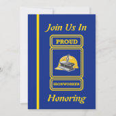 Einladung von Bauarbeitern zur Einstellung (Vorderseite)