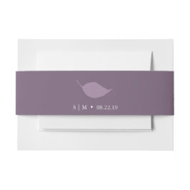 Einladung von Bauchbinden Lila Einladungsbanderole