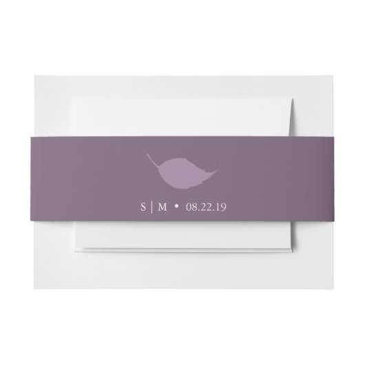 Einladung von Bauchbinden Lila Einladungsbanderole (Vorderseite Beispiel)