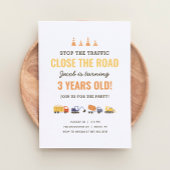 Einladung von Baufahrzeugen zum Geburtstag
