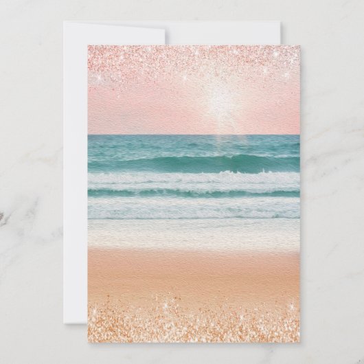 Einladung von Beach Birthday (Rückseite)