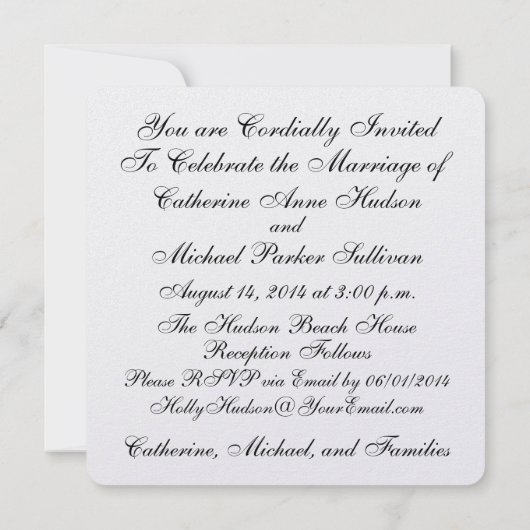 Einladung von Beach Seashell - SRF (Rückseite)