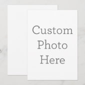 Einladung von benutzerdefinierten Fotos (Vorne/Hinten)