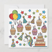 Einladung von benutzerdefinierten Kindergeburtstag (Rückseite)