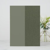 Einladung von benutzerdefinierten Moosgrün geteilt (Stehend Vorderseite)