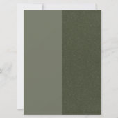 Einladung von benutzerdefinierten Moosgrün geteilt (Vorderseite)