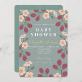 Einladung von Berry First Baby Shower (Vorne/Hinten)