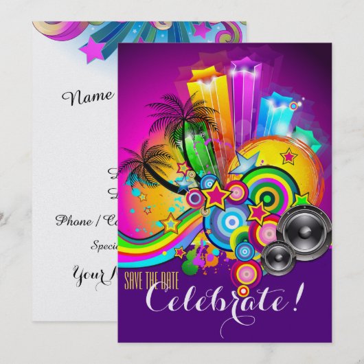 Einladung von besonderem Anlaß - SRF (Vorne/Hinten)