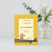 Einladung von Bienenkindern zum Geburtstag (Stehend Vorderseite)