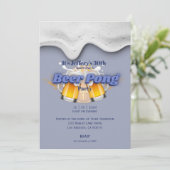 Einladung von Bierpong (Stehend Vorderseite)