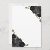 Einladung von Black and Gold Quinceañera (Rückseite)