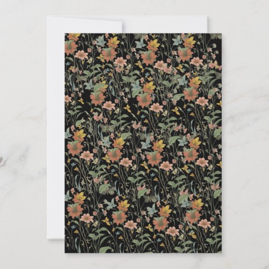 Einladung von Black Boho (Rückseite)