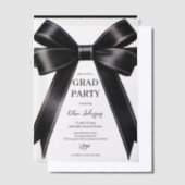 Einladung von Black Bow Abschluss | Elegante Moder (Versetzt)