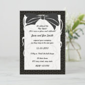 Einladung von Black Bow zum neuen Jahr (Stehend Vorderseite)