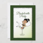 Einladung von Black Bride Junggeselinnen-Abschied (Vorderseite)