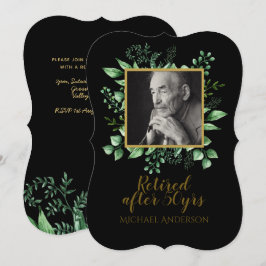 Einladung von Black Gold-Blätter zur Foto-Rückgabe