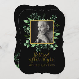 Einladung von Black Gold-Blätter zur Foto-Rückgabe