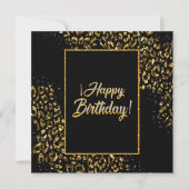 Einladung von Black Gold & Jewel Leopard (Vorderseite)