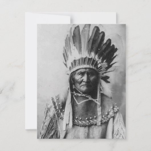 Einladung von Black & White Geronimo (Vorderseite)