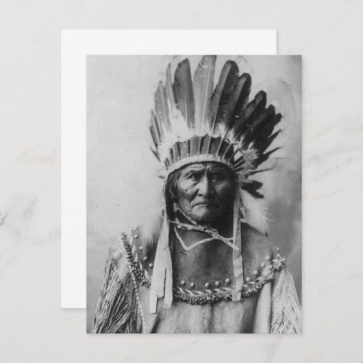 Einladung von Black & White Geronimo (Vorne/Hinten)