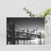 Einladung von Black & White New York City (Stehend Vorderseite)