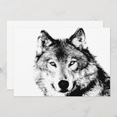 Einladung von Black & White Wolf (Vorne/Hinten)
