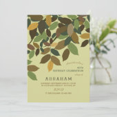 Einladung von Blätter (Stehend Vorderseite)