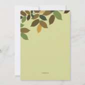 Einladung von Blätter (Rückseite)