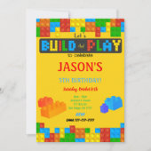 Einladung von Block Birthday (Vorderseite)